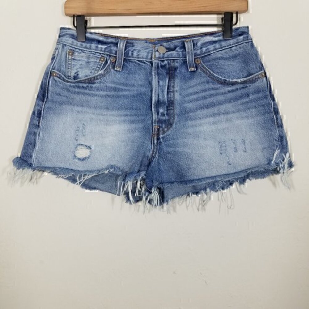 Levi's White Oak Cone Denim Button Fly Jean Shorts Size 29